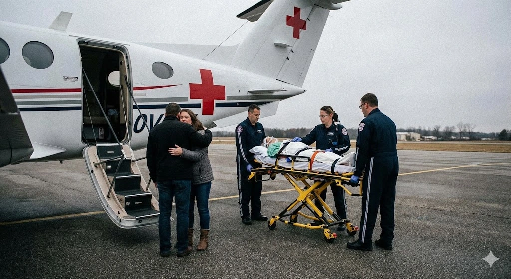 Urgence Santé : Guide pour souscrire une assurance rapatriement 2 Une voyageuse rassurée consultant les garanties médicales et le numéro d'urgence de son contrat d'assurance rapatriement sur une tablette.